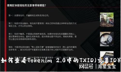 如何查看Tokenim 2.0中的TXID(交易ID)