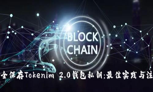 如何安全保存Tokenim 2.0钱包私钥:最佳实践与注意事项