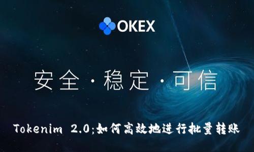 Tokenim 2.0:如何高效地进行批量转账