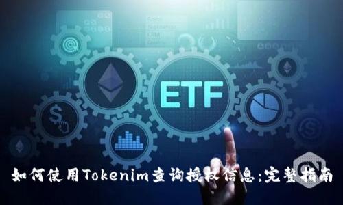 如何使用Tokenim查询授权信息:完整指南